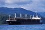 Holzfrachter verlässt Prince Rupert / Freighter loaded with logs leaving Prince Rupert